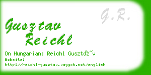 gusztav reichl business card